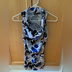 NWT! Women’s SAVTA Movement Mel Tank Blue Paint Print Size XS